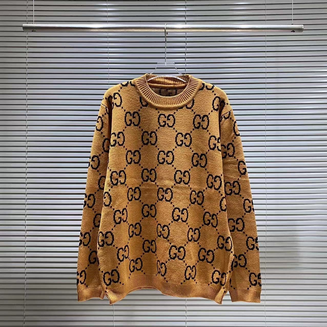 Autumn and winter new three-dimensional letter embroidery round neck sweater men's and women's loose casual tops S12