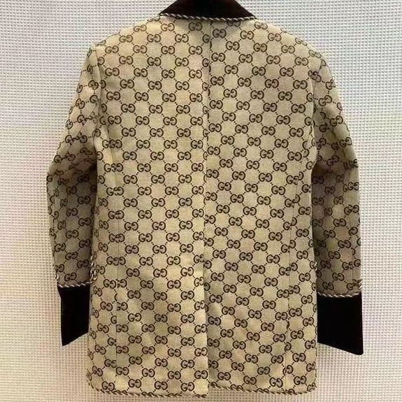 New logo color block blazer