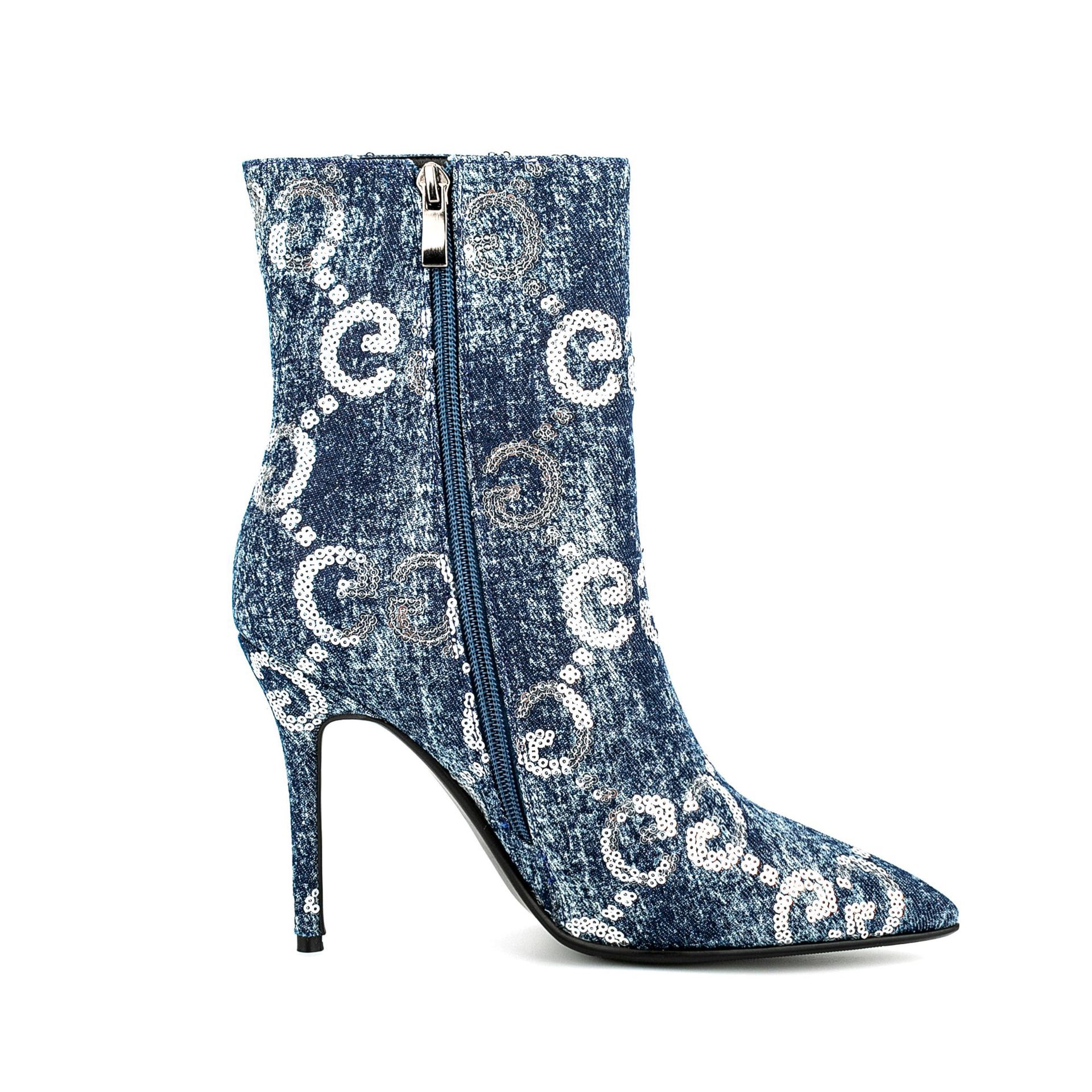 New denim ankle boots for women 68-230908