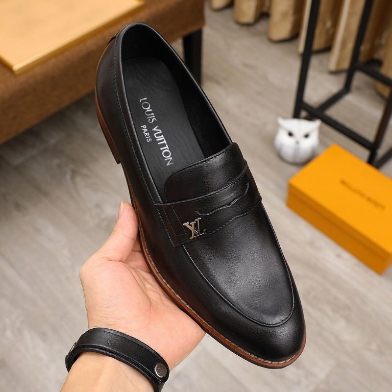 New fashion classic luxury black loafers