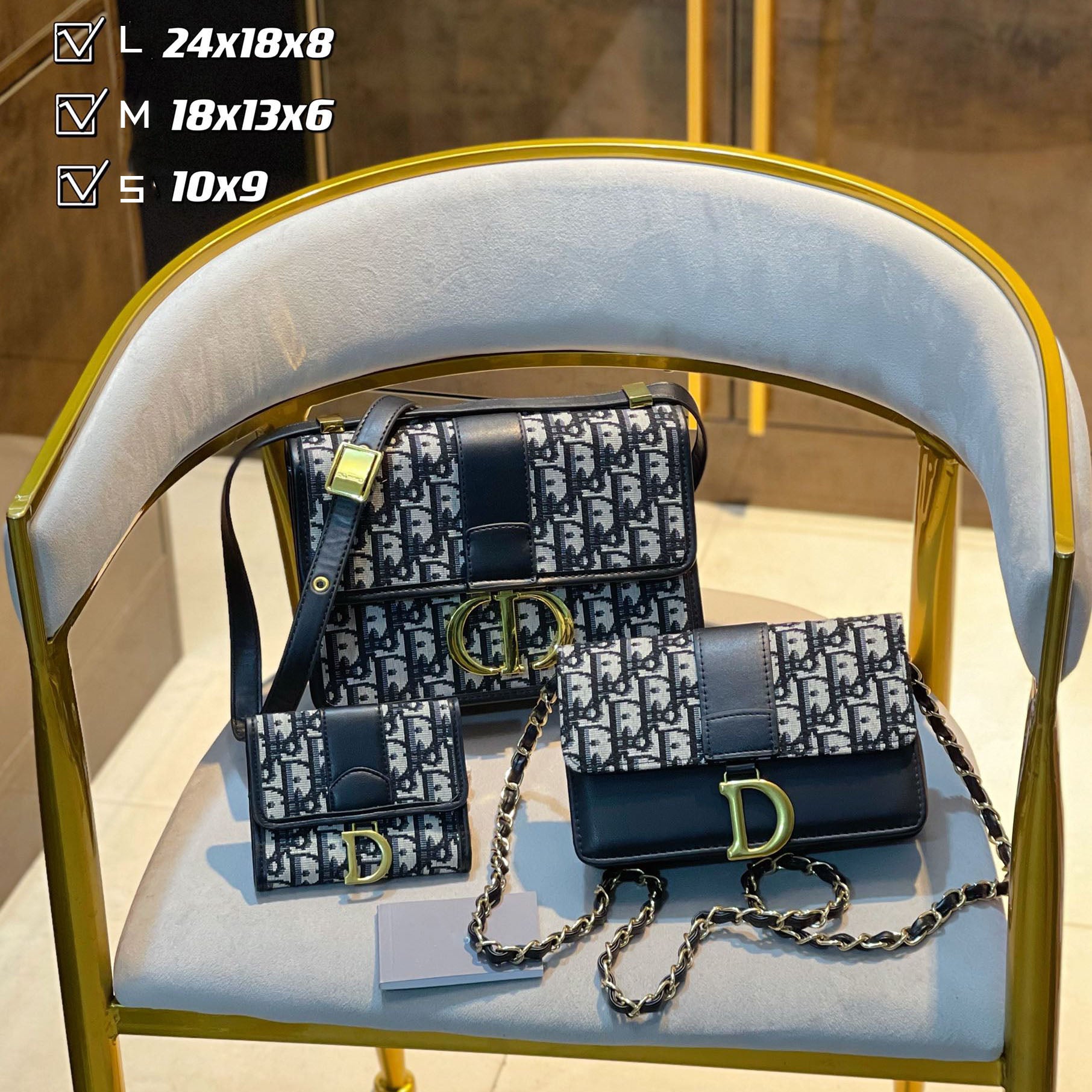 New fashion design style all-match three-piece bag S11