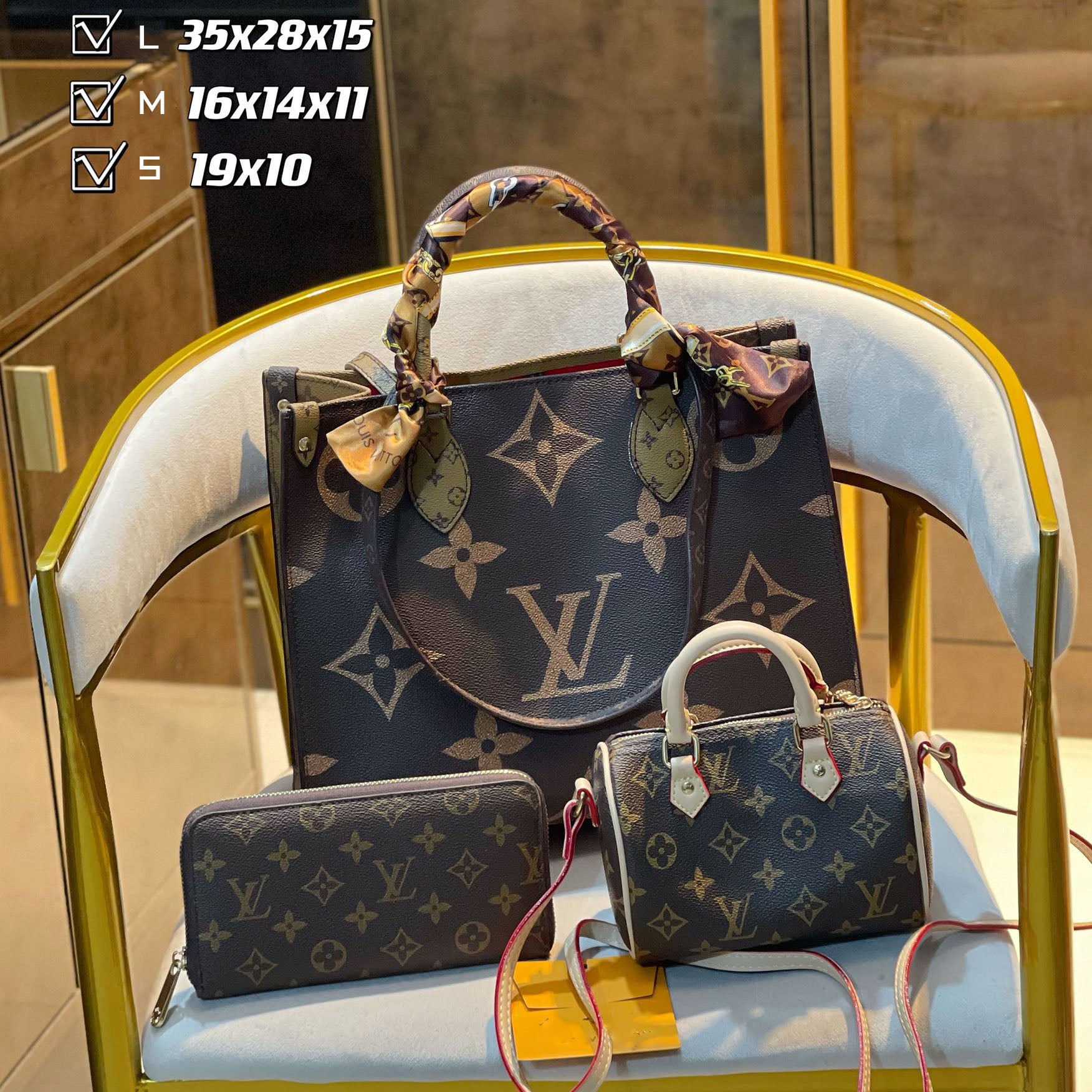 New fashion design style all-match three-piece bag S2