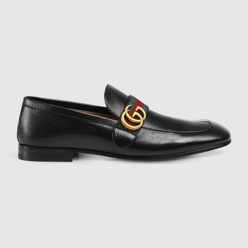 Web Leather Loafers