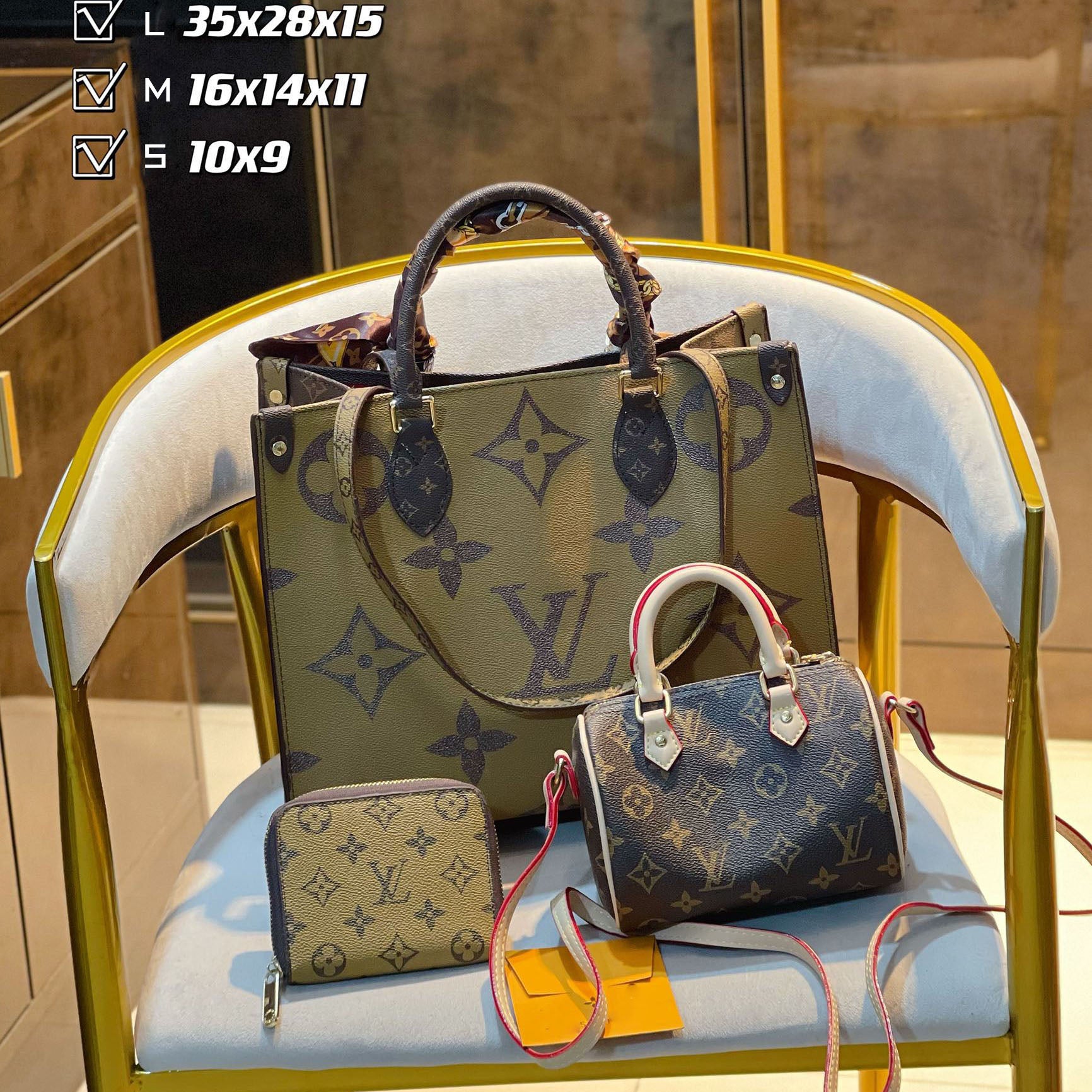 New fashion design style all-match three-piece bag S1