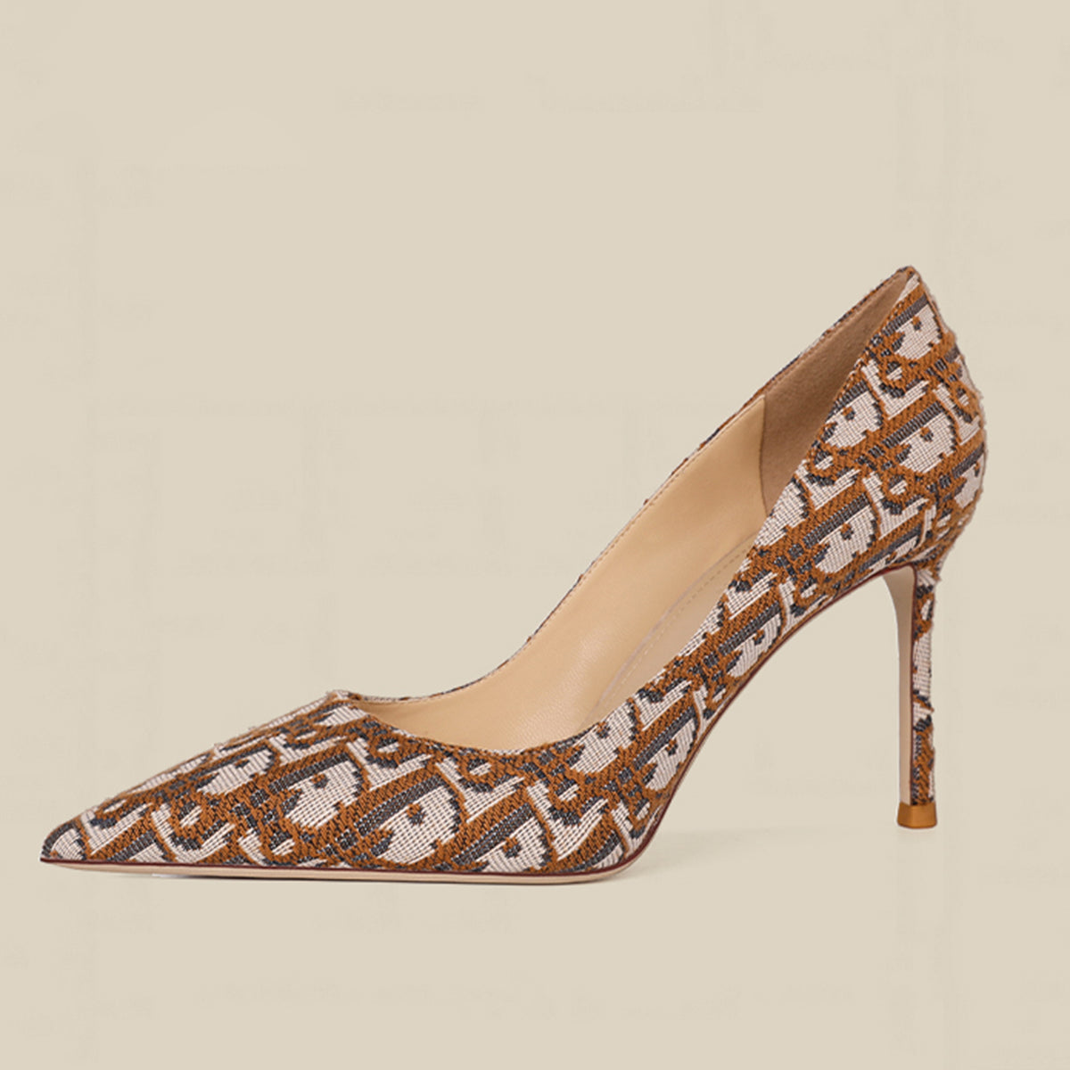 New Embroidery Versatile Stiletto Heels PF10041018