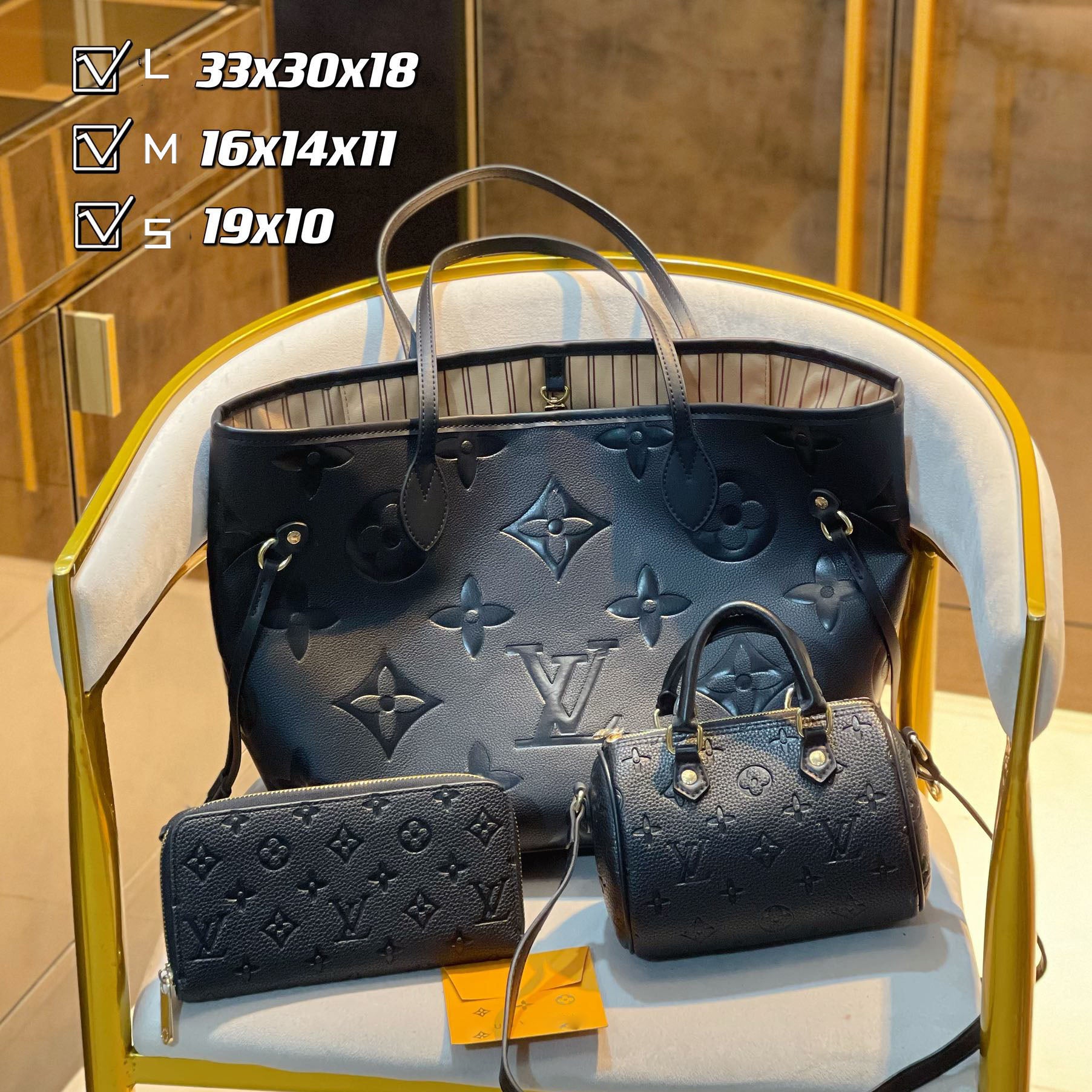 New fashion design style all-match three-piece bag S32