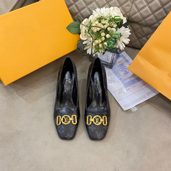 Classic 7cm High V Logo Fashion Women's High Heeled.