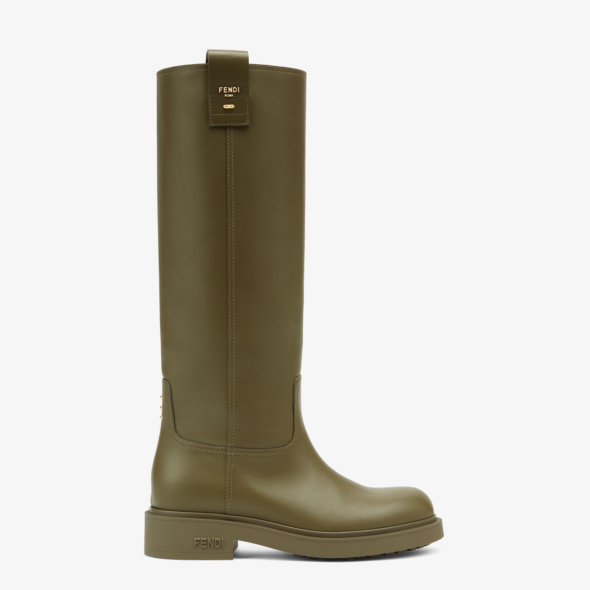Filo Green leather boots