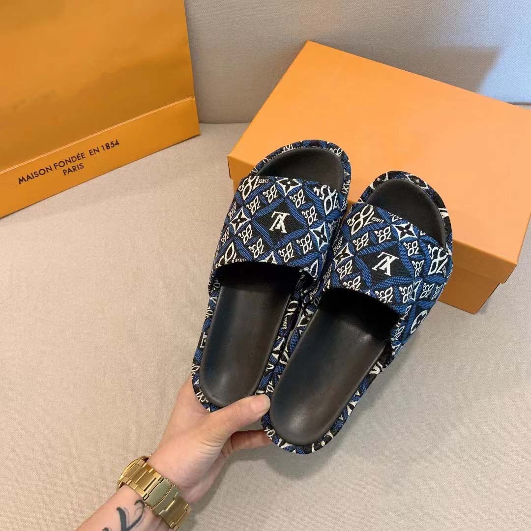 New letter outerwear thick sole sandal PD52001