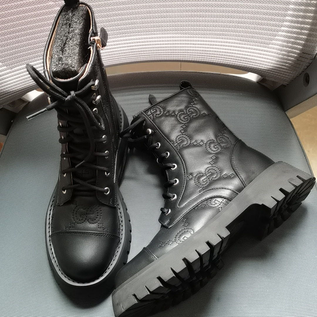Domineering thick-soled muffin couple style Martin boots knight boots