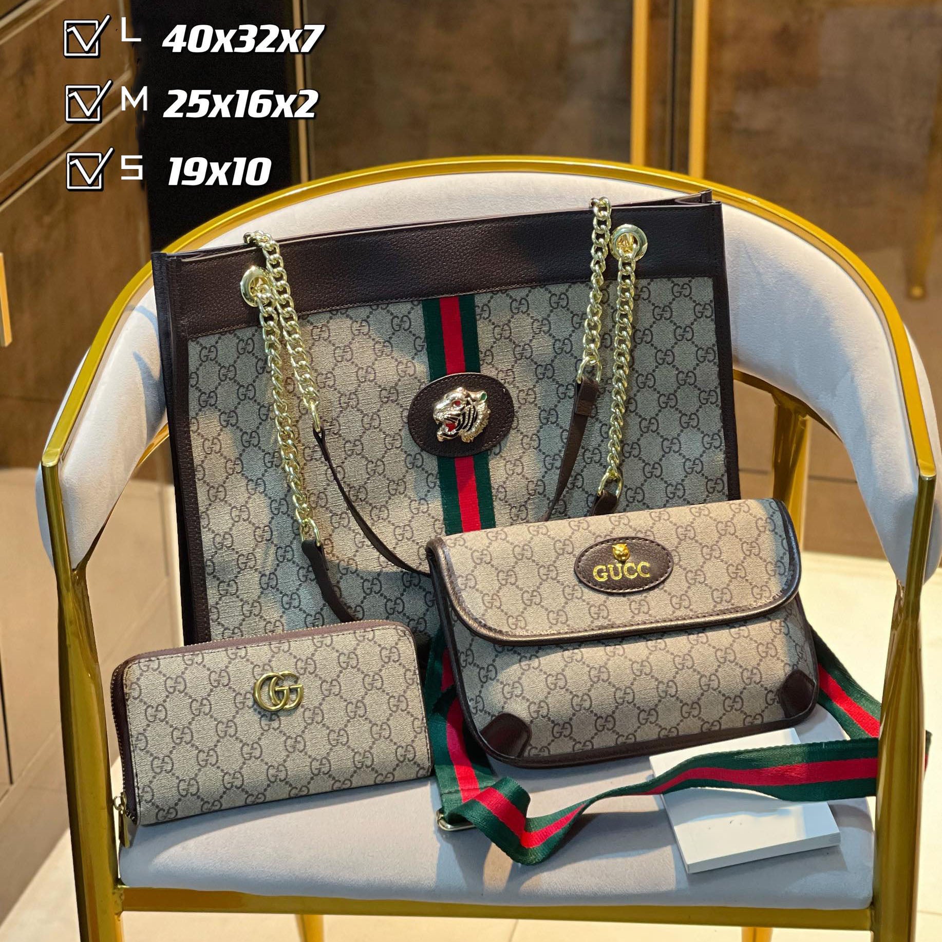 New fashion design style all-match three-piece bag S38
