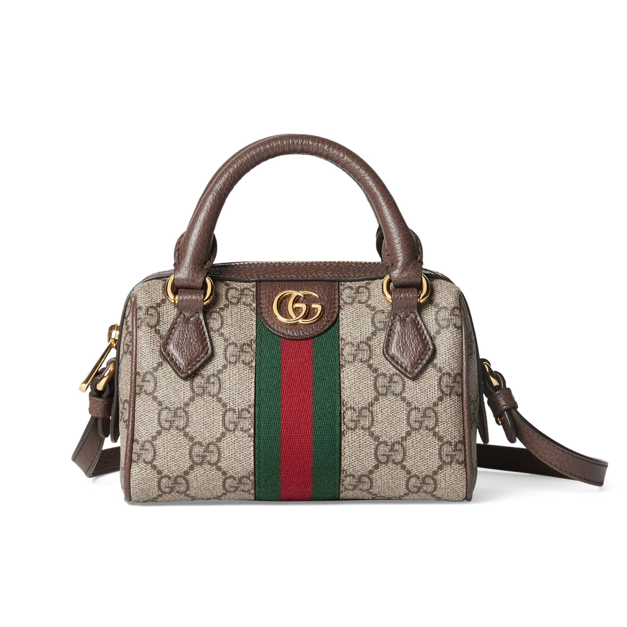 Mini Boston GG Top-Handle Bag 8745 beige