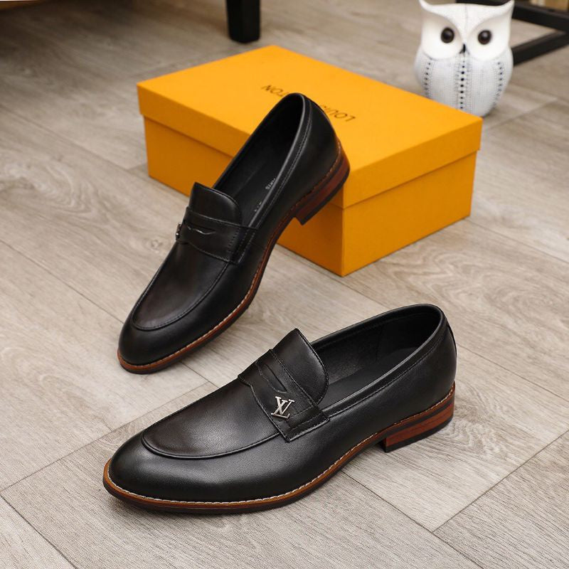 New fashion classic luxury black loafers