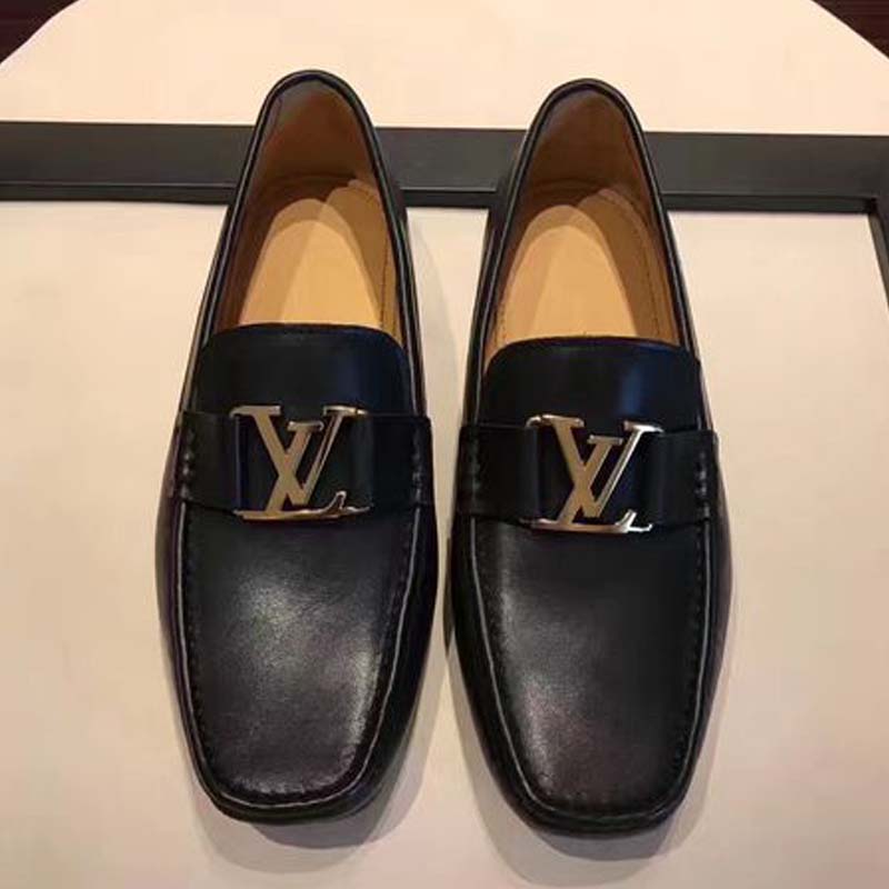 Men's classic loafers, simple design, high quality hardware buckle
