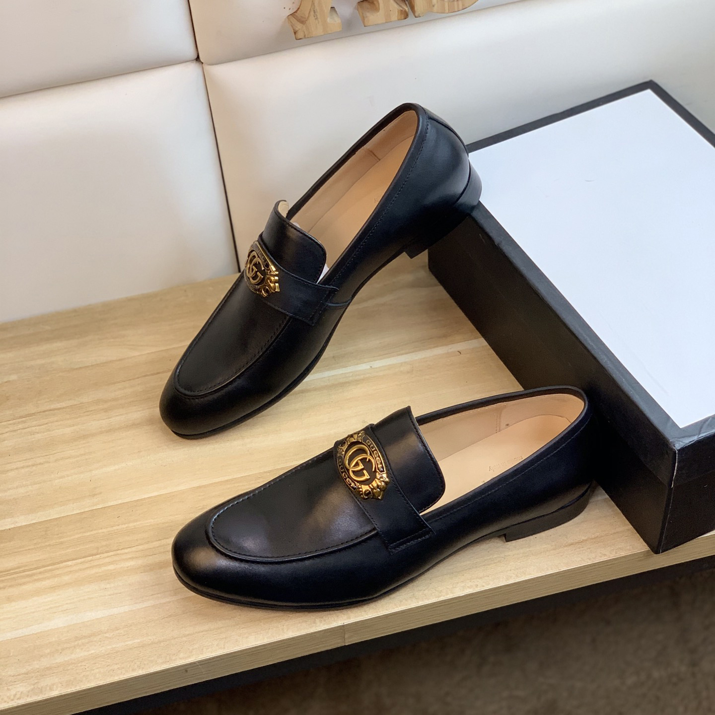 High Quality Black Handmade Classic Men's Loafers