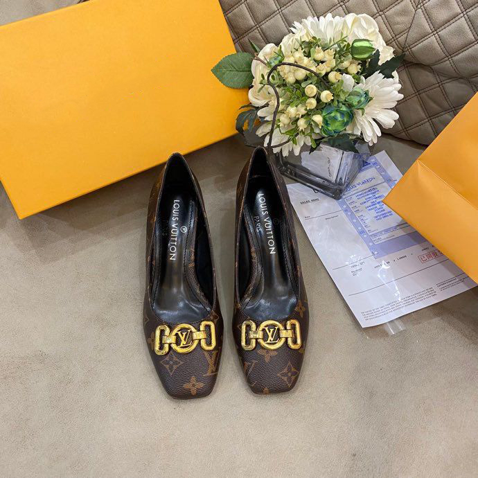 Classic 7cm High V Logo Fashion Women's High Heeled.