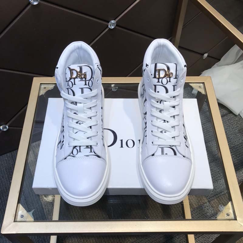 Lace-up casual high-top men's shoes
