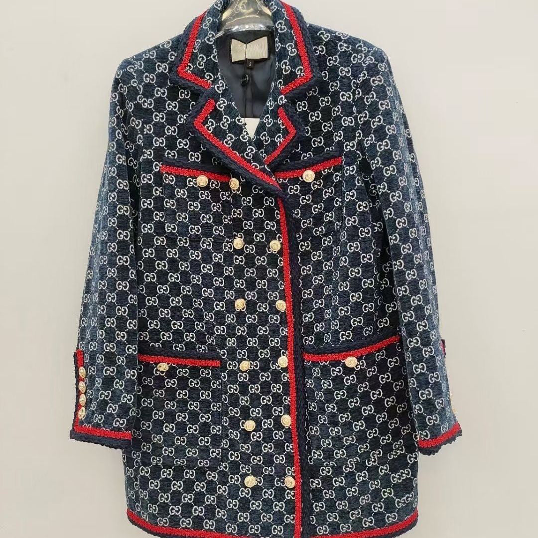 New outerwear plaid retro coat