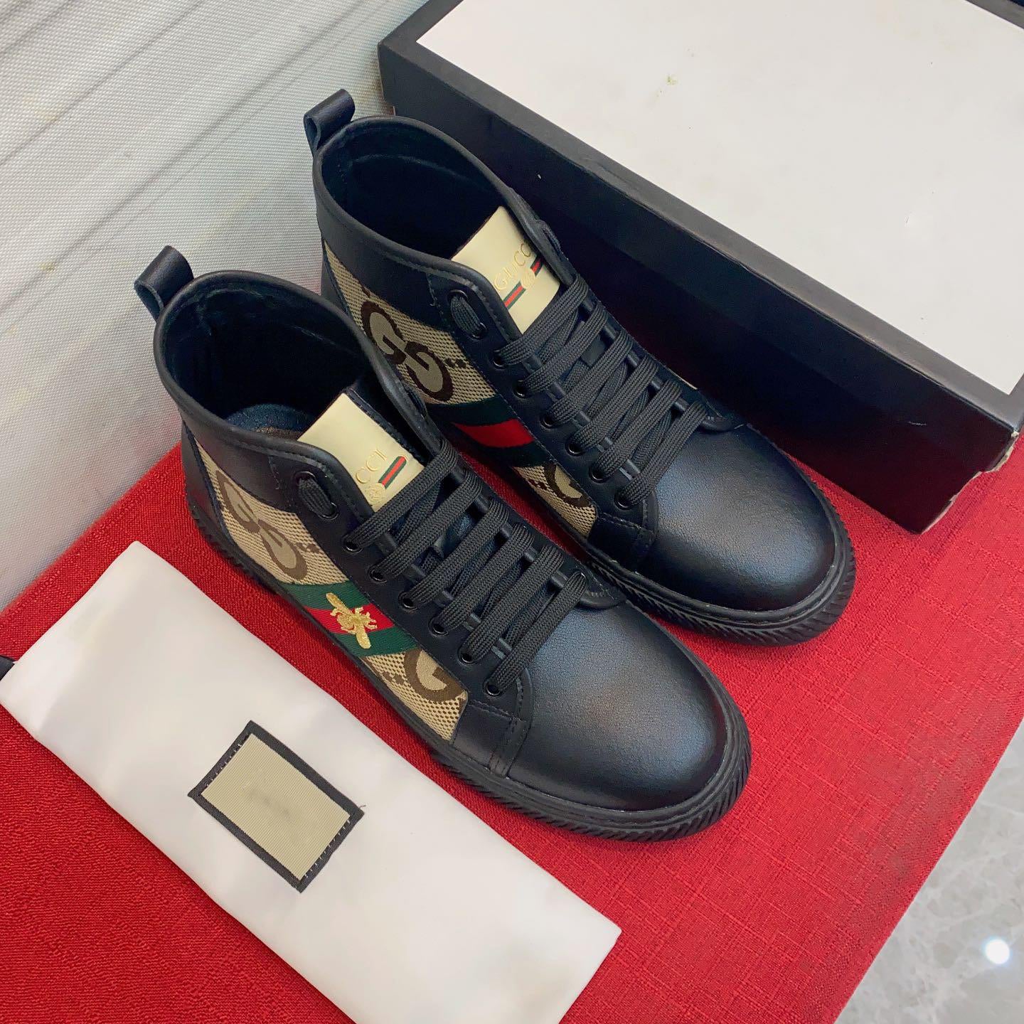 New fashion casual stitching lace black old flower all-match comfortable sports ankle boots