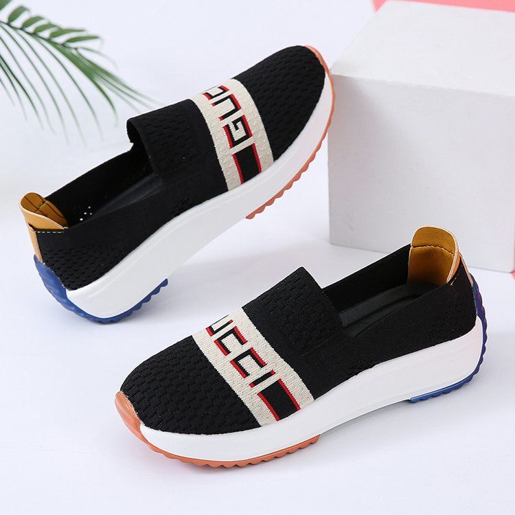 New Knitted Casual Sports Thick Sole Shoes PD10041909