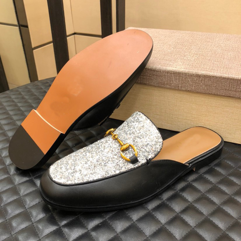 Men's Classic Lightweight Rubber Flexible Half Slippers-13