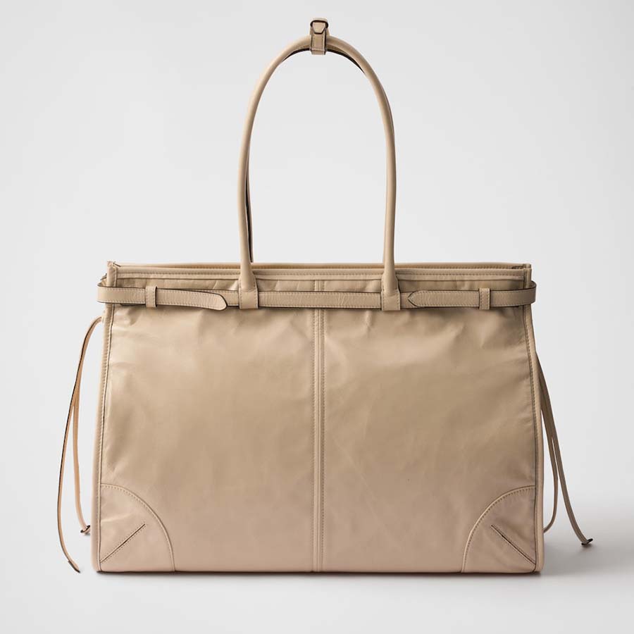Large leather handbag
