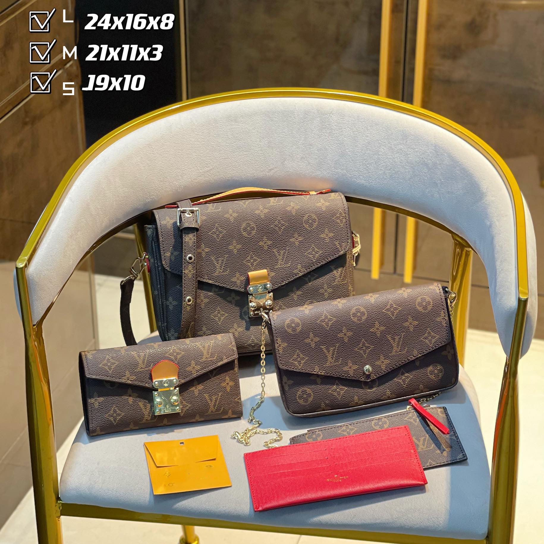 New fashion design style all-match three-piece bag S15