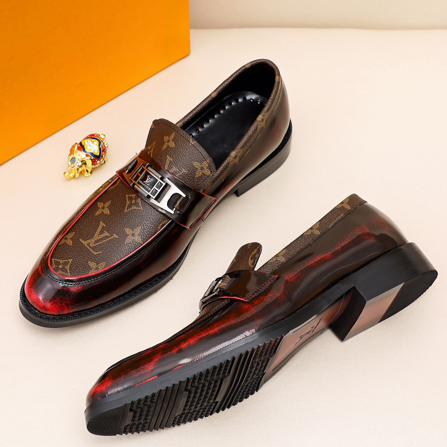 Luxury letter casual dress slip on shoes