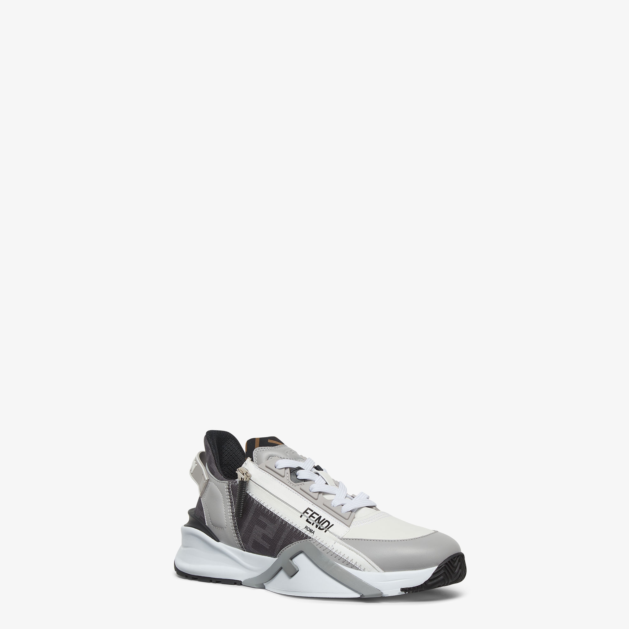 Gray leather low-tops Men's Sneakers
