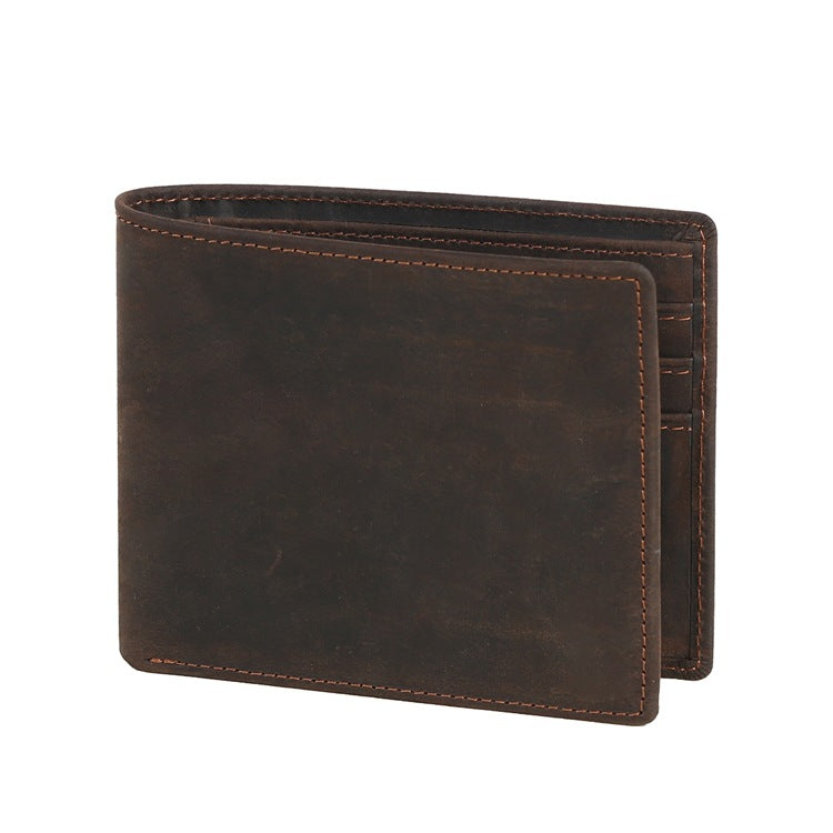 Retro laser engraved wallet