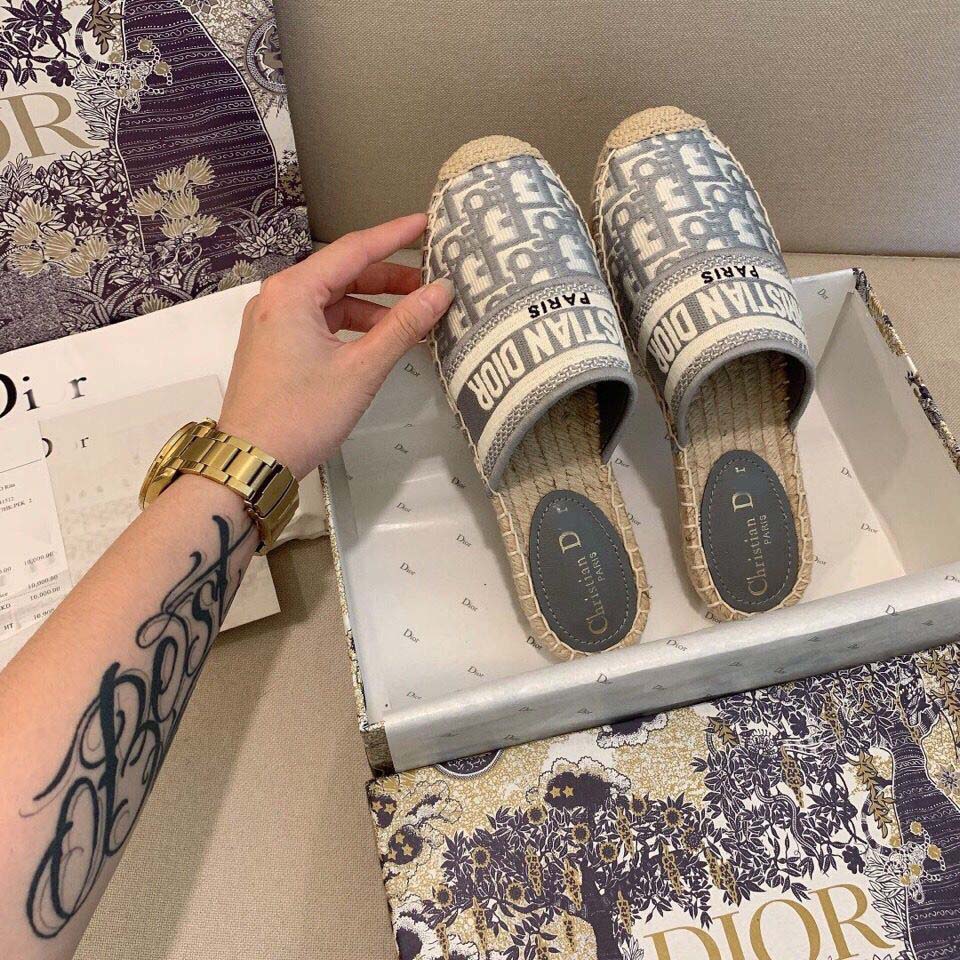 D's thick-soled woven shoes