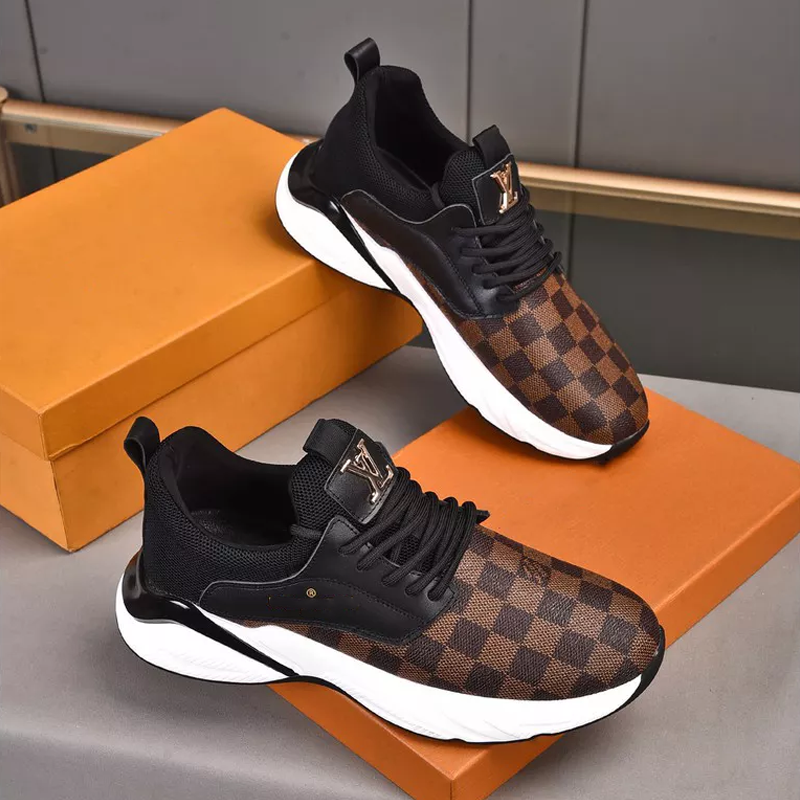 Classic Pattern Lace Up Running Sneaker