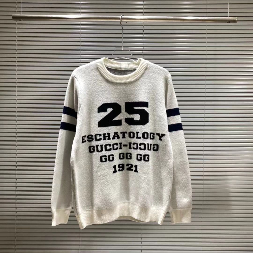Autumn and winter new three-dimensional letter embroidery round neck sweater men's and women's loose casual tops S14