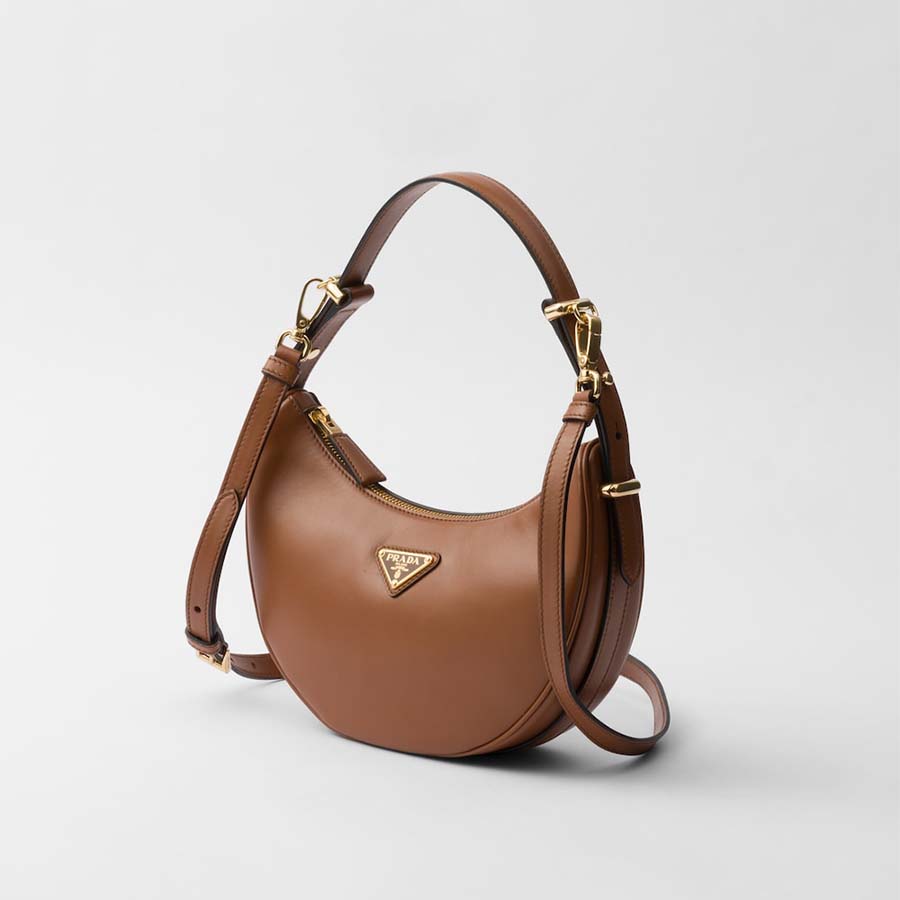 Arqué leather shoulder bag