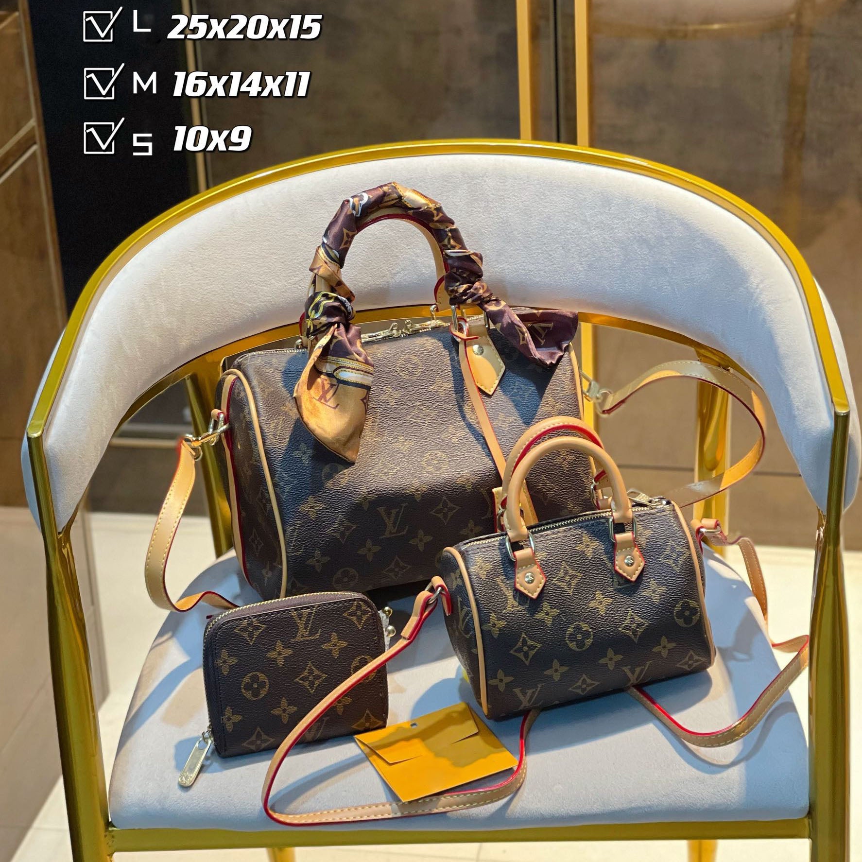 New fashion design style all-match three-piece bag S21