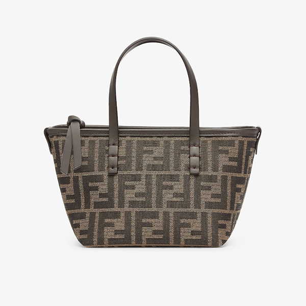 Brown FF jacquard mini bag