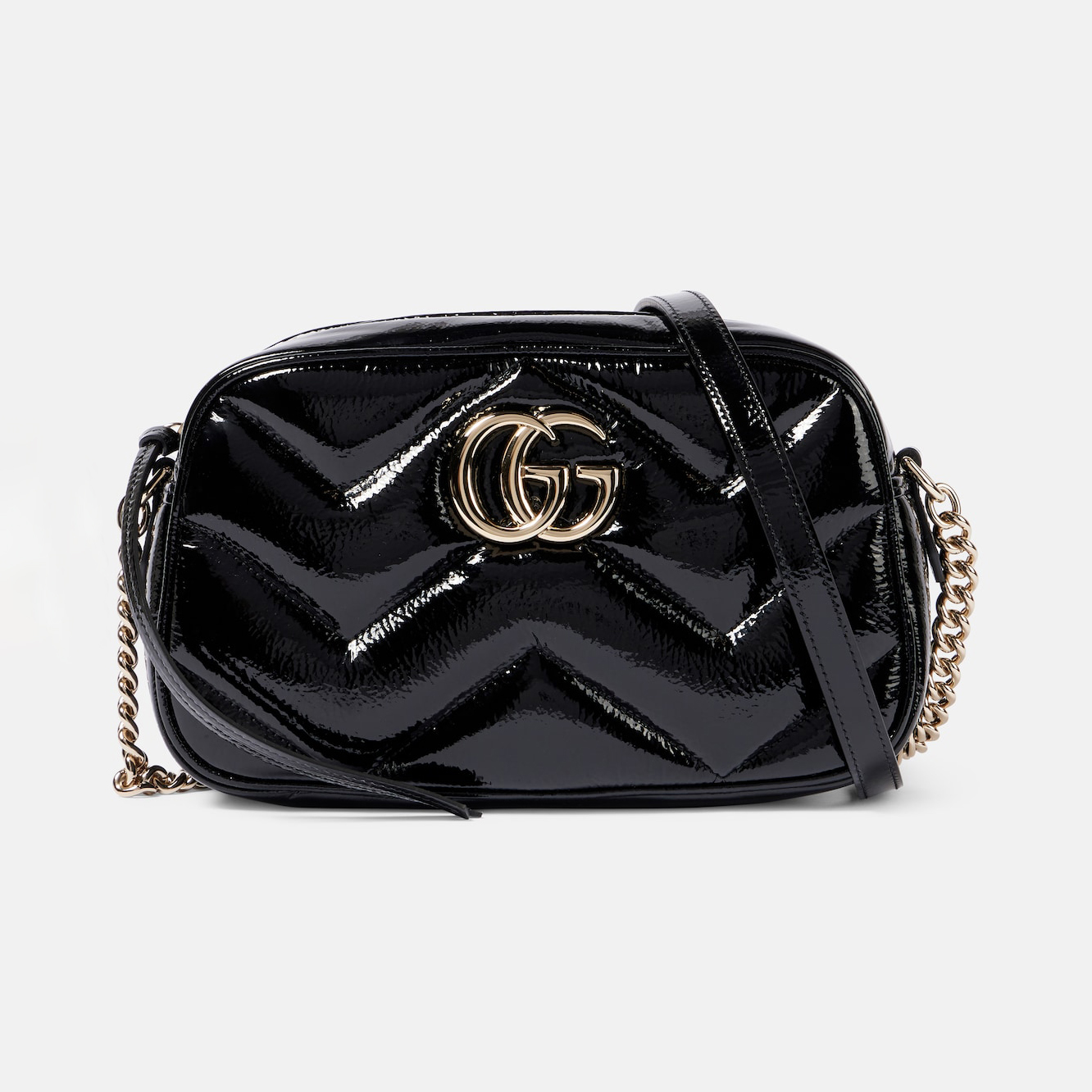 GG Marmont Mini Patent Leather Shoulder Bag P00968095