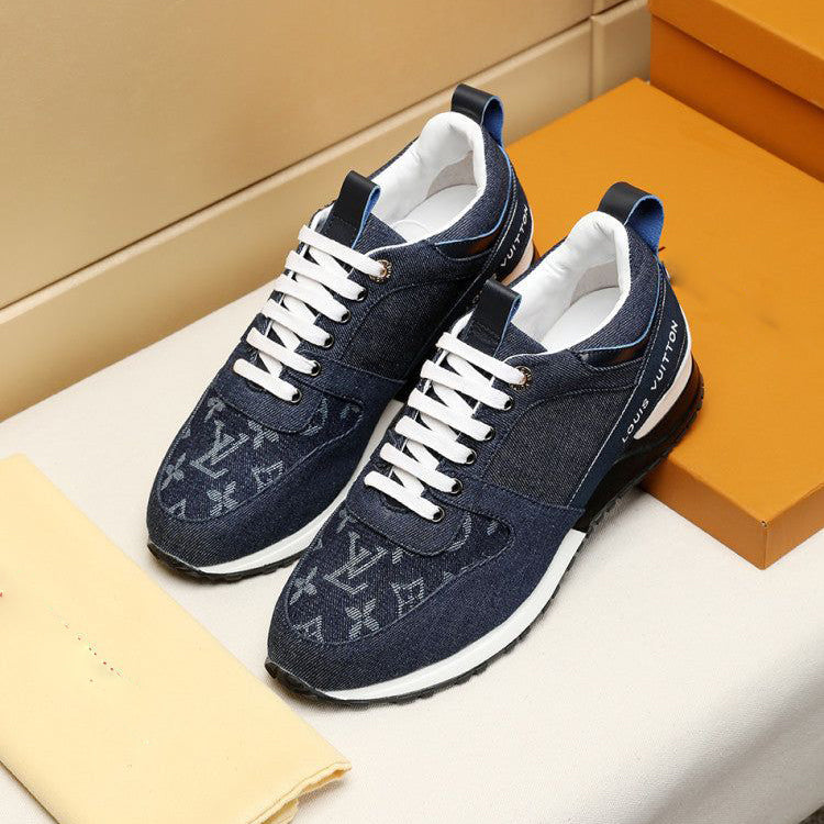 New Fashion Men's Lace-Up Fabric Casual Sneakers