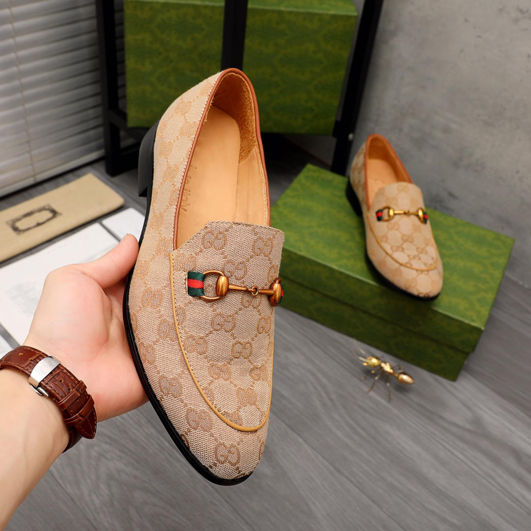 Luxury buckle all pattern formal dress slip on shoes