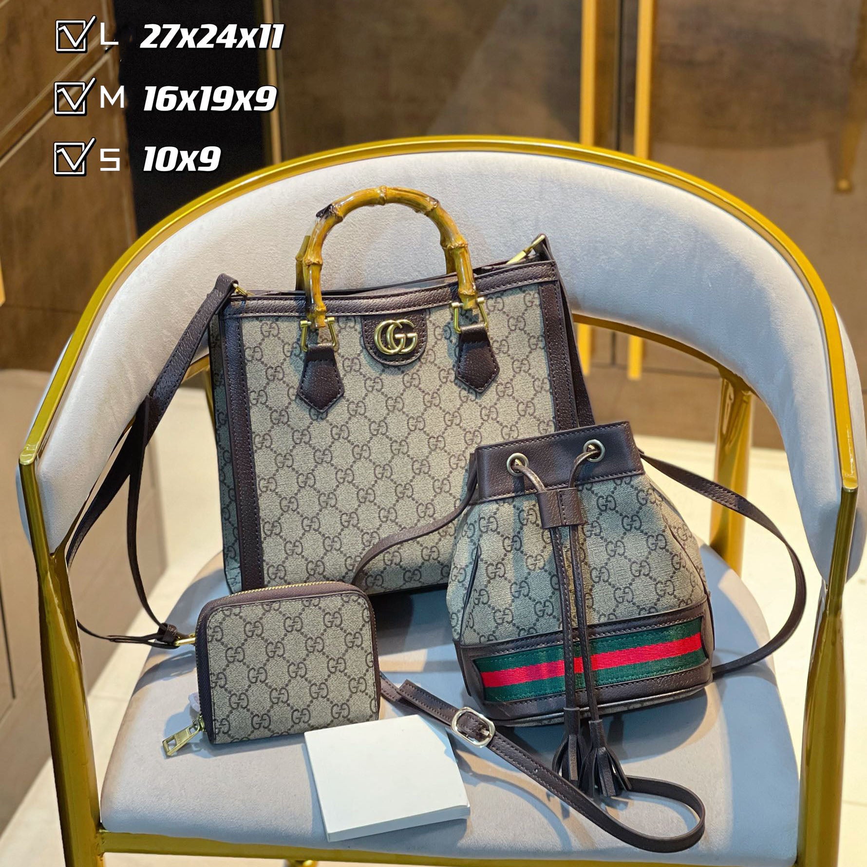 New fashion design style all-match three-piece bag S45