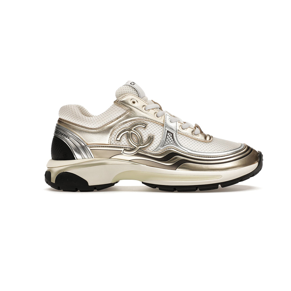 CC appliqué panelled sneakers
