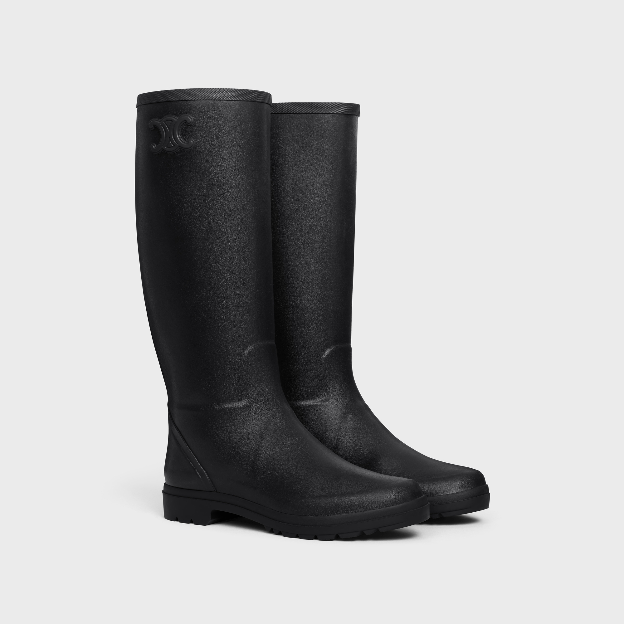 HIGH CE RAIN BOOTS IN NATURAL RUBBER