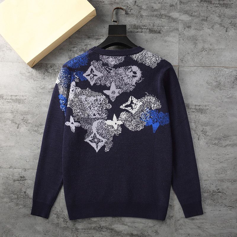 Autumn and winter new trendy brand letter jacquard knitted sweater men and women loose casual round neck top couple models S30