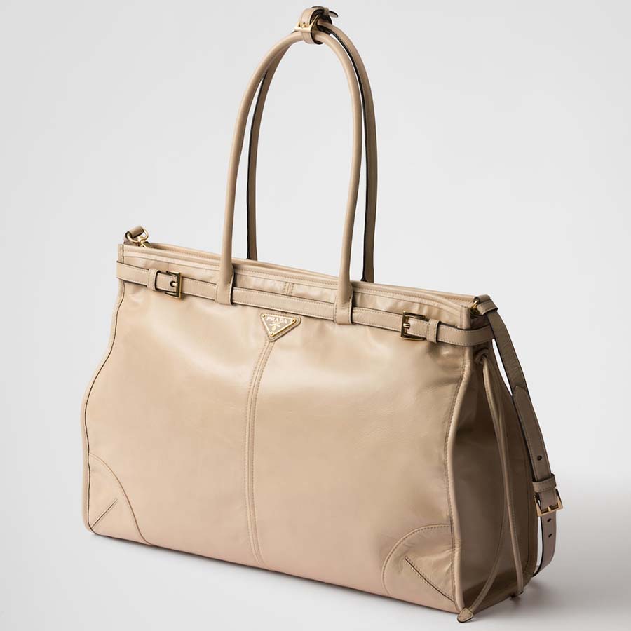 Large leather handbag