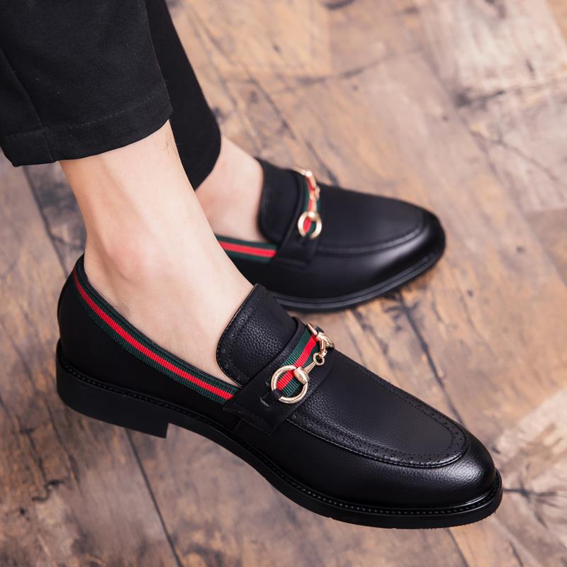 Classic Leather Up Dress Shoes Loafer Slip-On Shoe V102 PD02062505