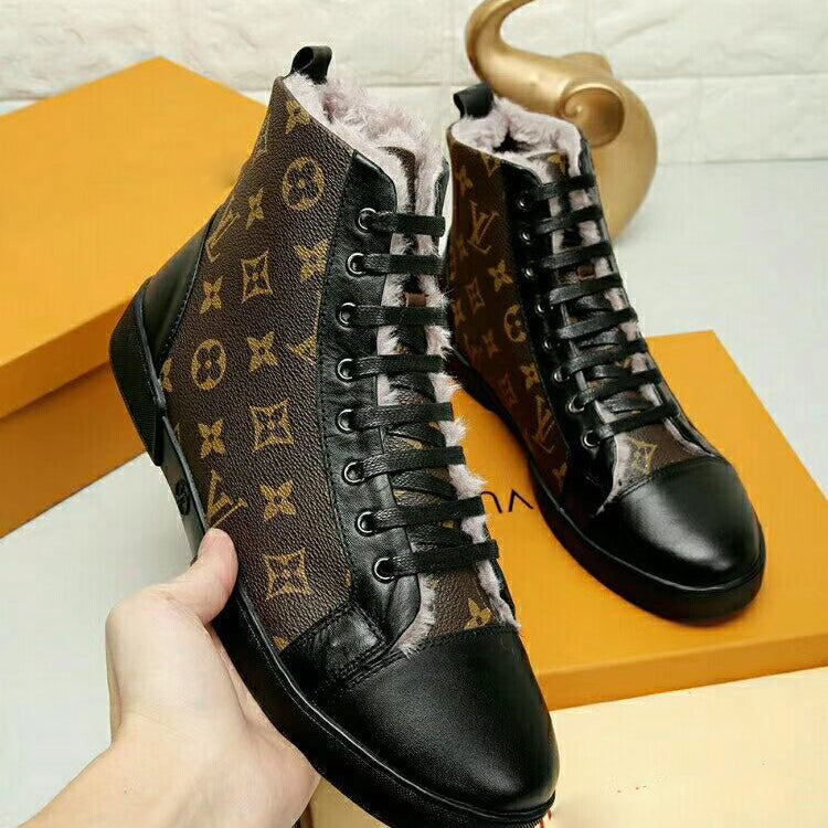 New Fashion Men's Lace-Up Classic Versatile Alphabet Athletic Short Boots