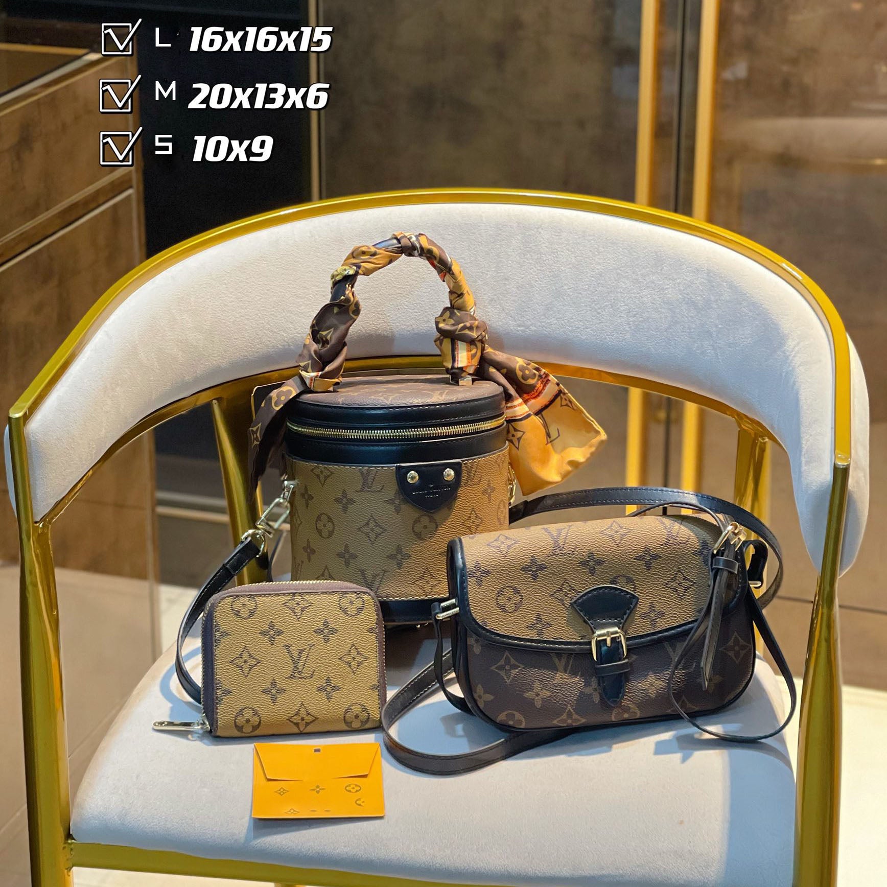 New fashion design style all-match three-piece bag S20