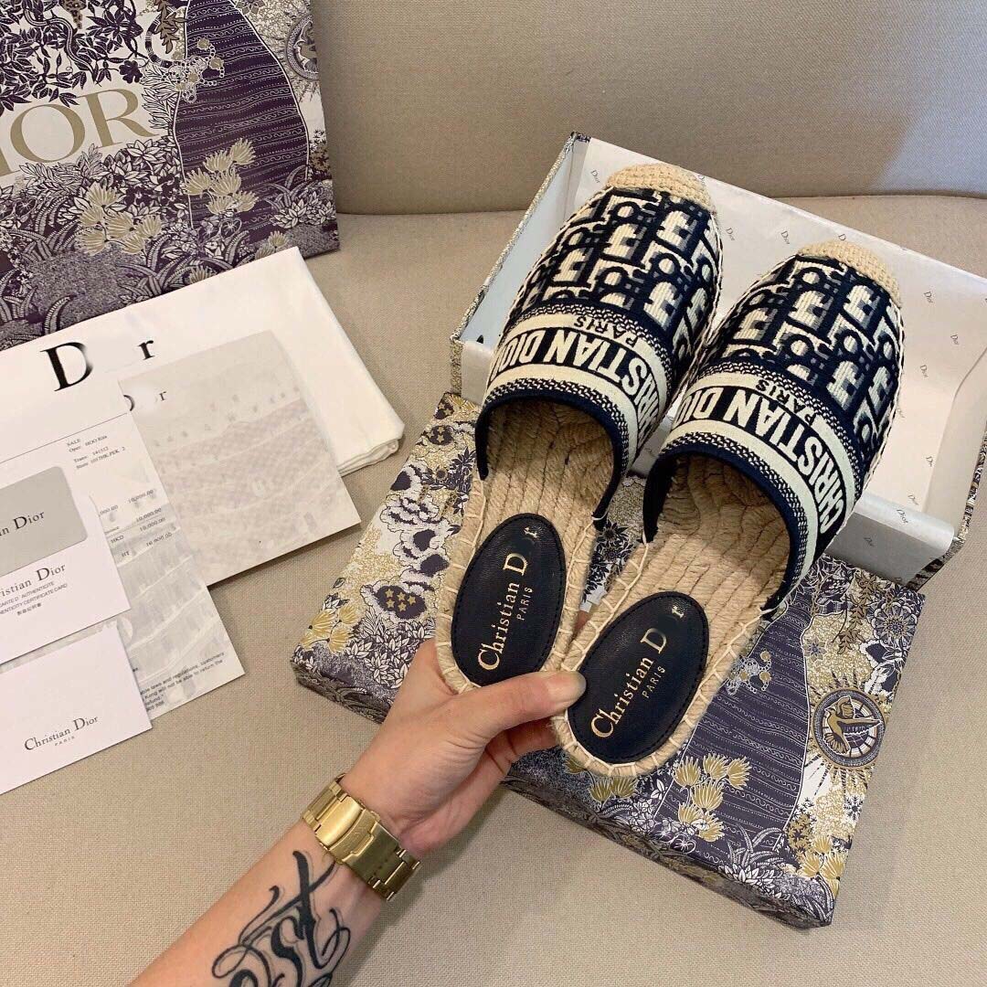 D's thick-soled woven shoes