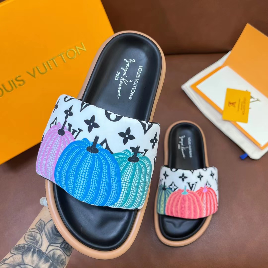 2023 Newest Pumpkin Retro Slippers Fashion Sandals Flip Flops-XC04041101