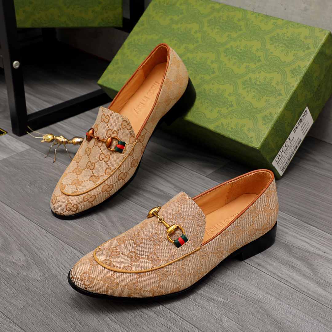 Luxury buckle all pattern formal dress slip on shoes